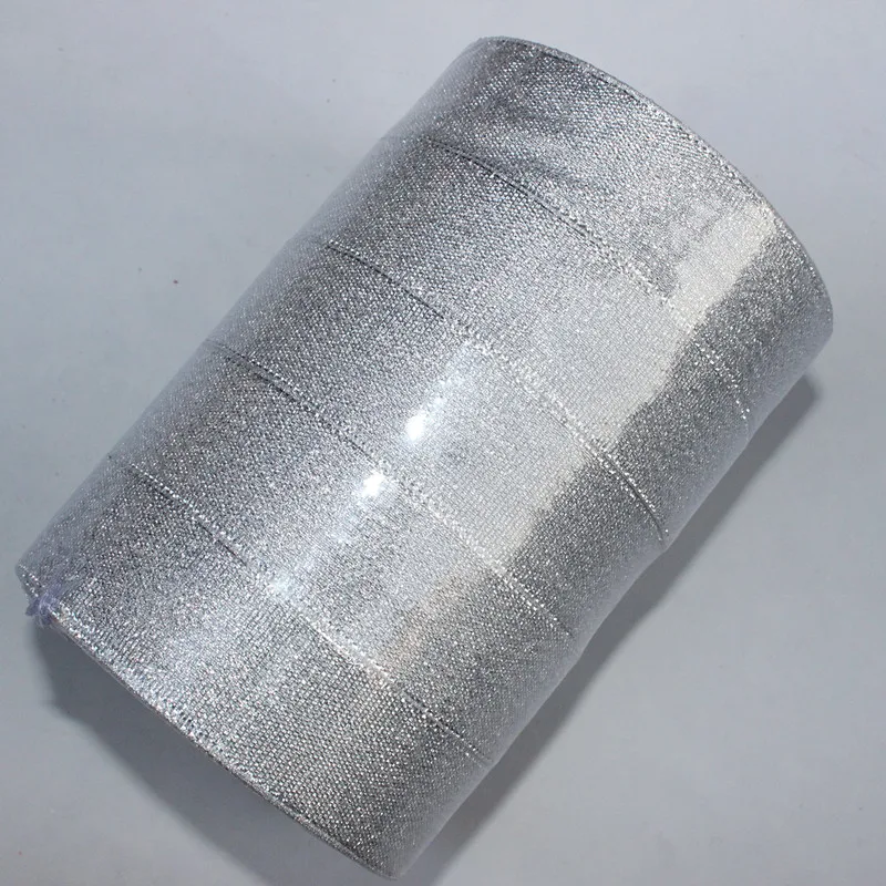 125 Yards 25mm Width Christmas Decoration Gold Silver Glitter Golden Tape Ribbon Gift Wrap Ribbons For Craft
125 Yards 25mm Width Christmas Decoration Gold Silver Glitter Golden Tape Ribbon Gift Wrap Ribbons For Craft