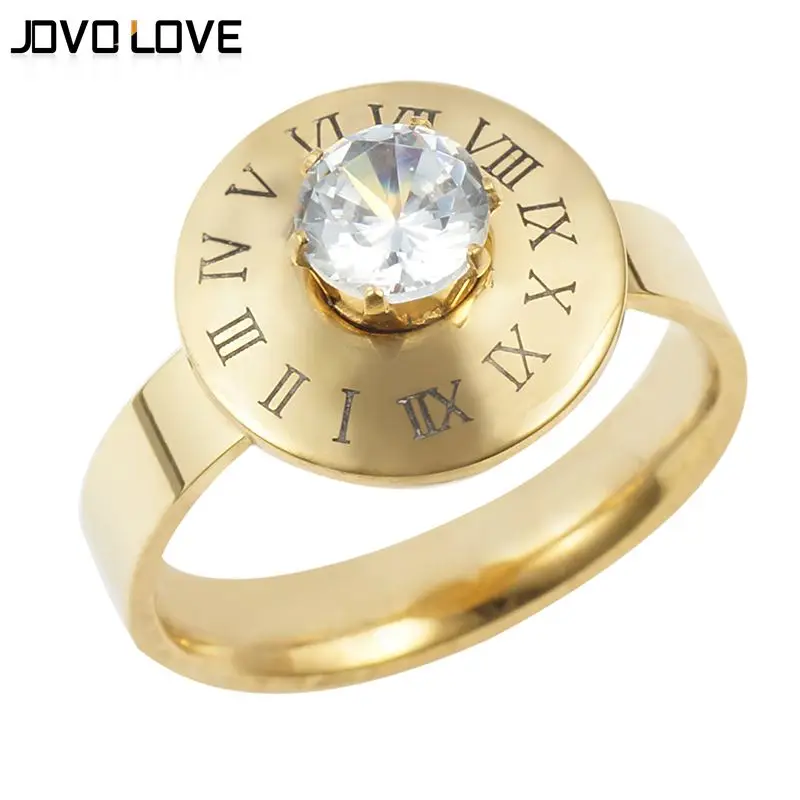 Crystal Fashion Roman Number Rings High Quality Stainless Steel Rings for Women Silver Gold Color Engagement Jewelry Bague Femme
Crystal Fashion Roman Number Rings High Quality Stainless Steel Rings for Women Silver Gold Color Engagement Jewelry Bague Femme