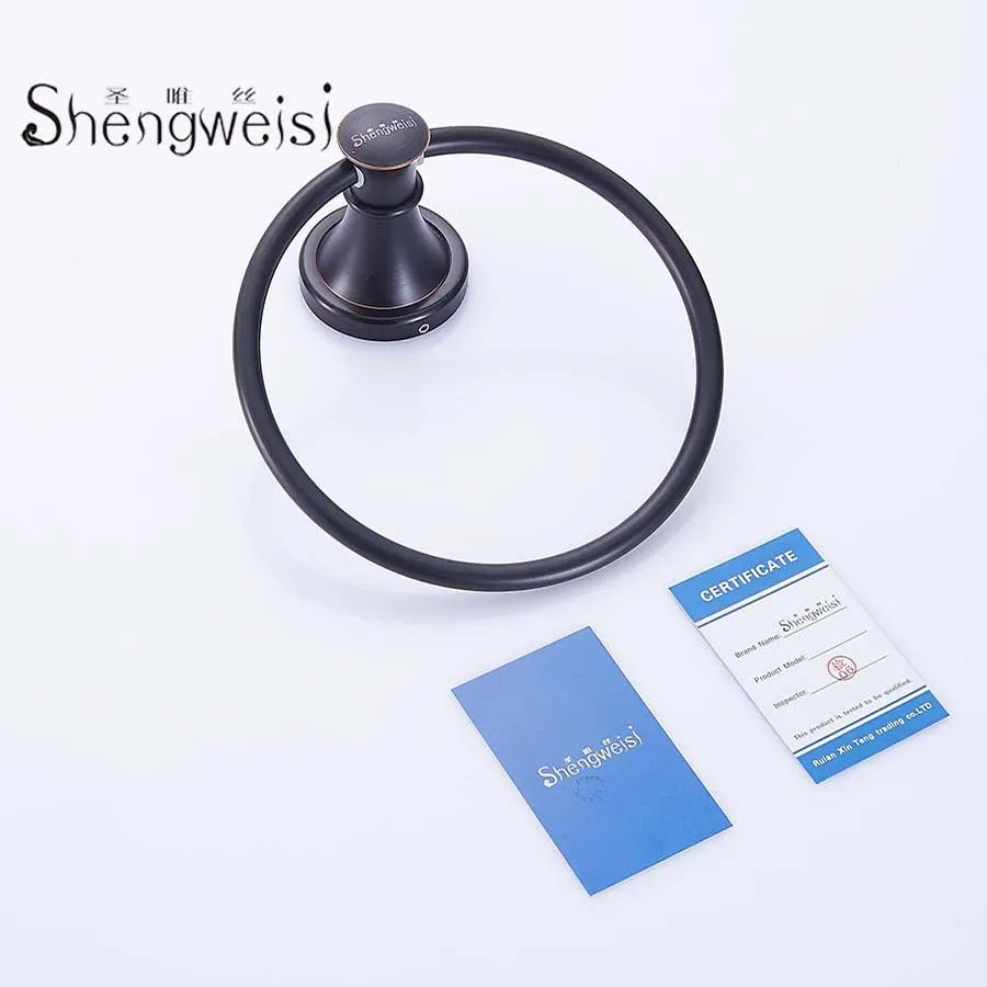 Euro Style Wall-mounted Towel Rings Solid Brass Black Towel Holder Classic Bathroom Accessories Bath Towels Holder Shengweisi F
Euro Style Wall-mounted Towel Rings Solid Brass Black Towel Holder Classic Bathroom Accessories Bath Towels Holder Shengweisi F