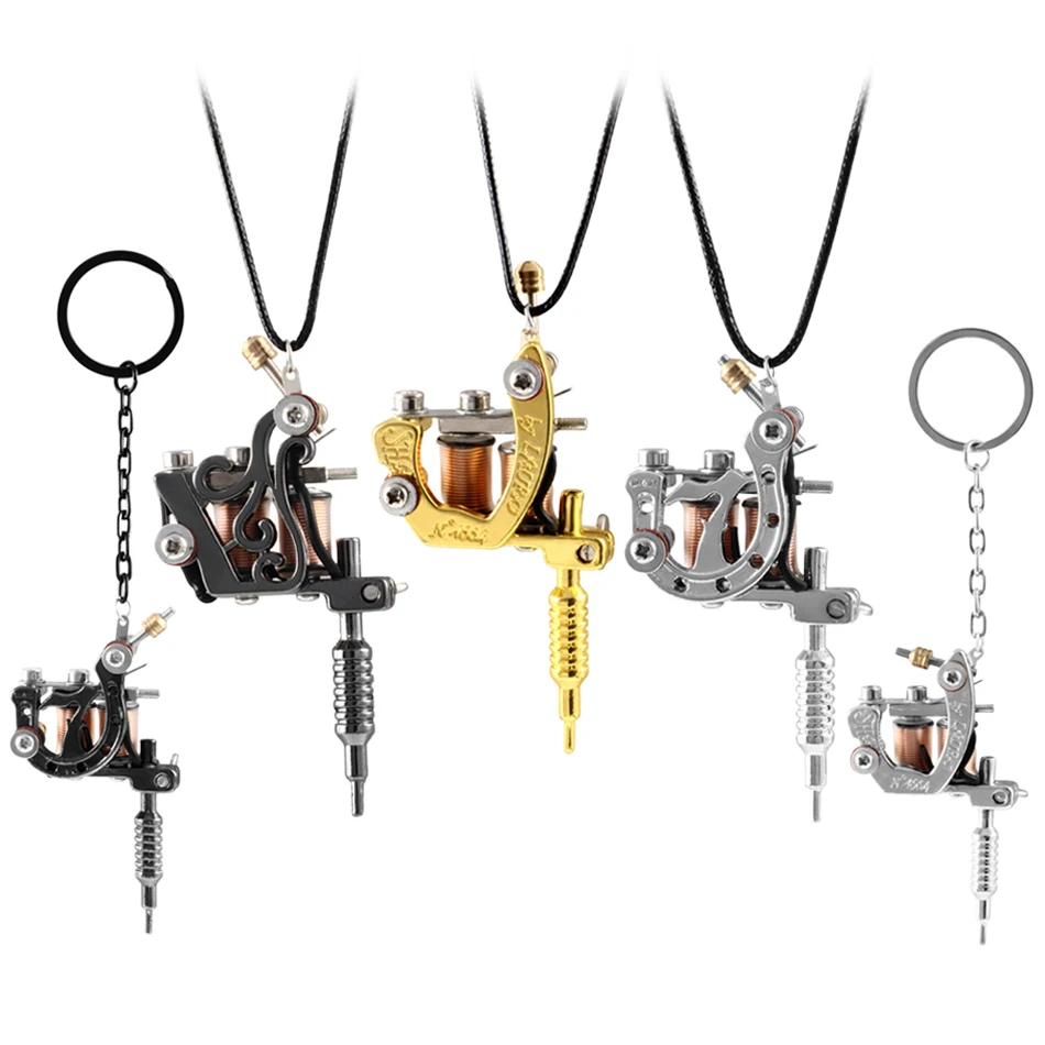 Мини брелок с татуировкой 45 см (17 3/4 дюйма)|mini tattoo machine|chain jewelrynecklace necklace |