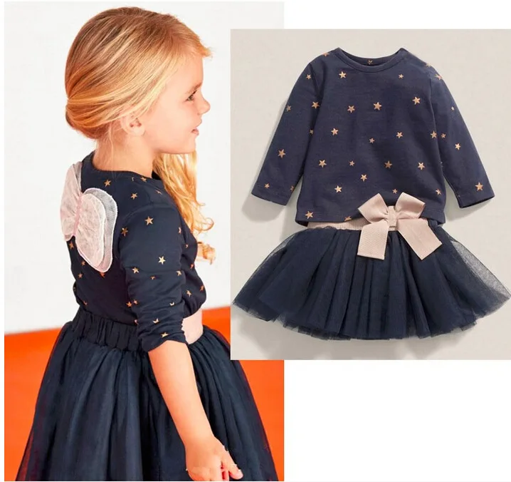 Clearance! Autumn and Winter Girls Clothing Set Kids Cotton Star Shirt with Chiffon Tutu Dress Children Casual Clothes
Clearance! Autumn and Winter Girls Clothing Set Kids Cotton Star Shirt with Chiffon Tutu Dress Children Casual Clothes
