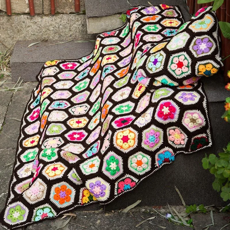 New Hand Crochet Hook Flower Color Crochet Blanket Yoga Mat Baby Knitting Blanket Throw Bed Sofa Carpet Air Conditioning Gift
New Hand Crochet Hook Flower Color Crochet Blanket Yoga Mat Baby Knitting Blanket Throw Bed Sofa Carpet Air Conditioning Gift