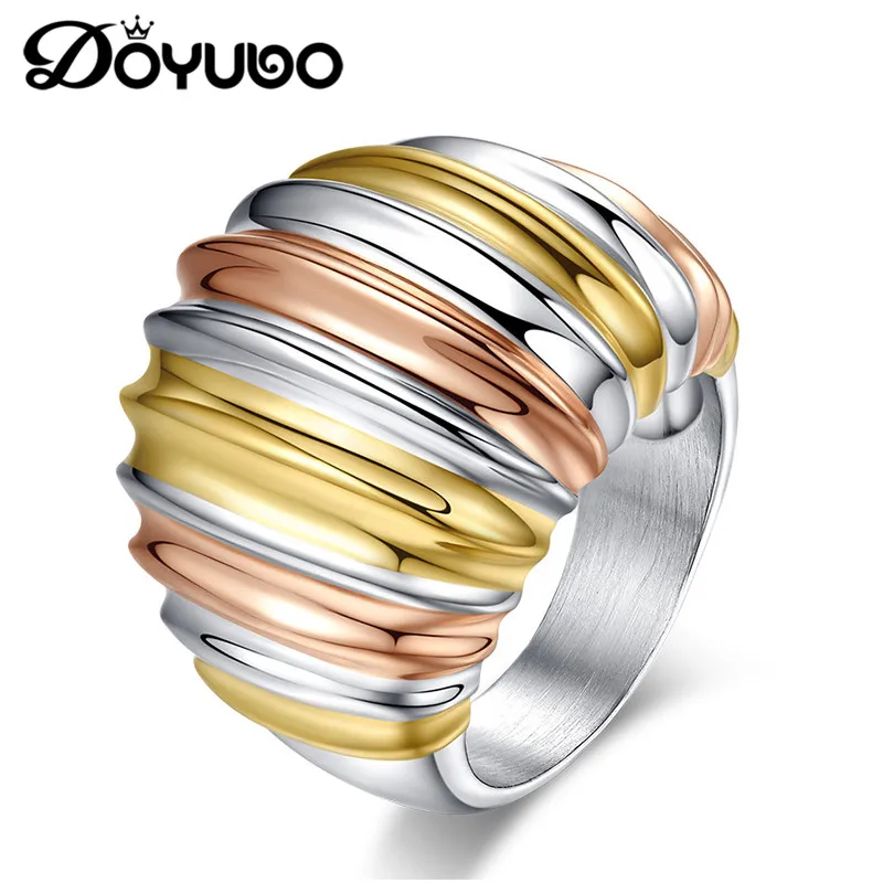 DOYUBO Новое поступление трех цветов покрытые кольца из нержавеющей стали для женщин и мужчин панк дизайн золотые/розовое золото/Серебряные к...
DOYUBO Новое поступление трех цветов покрытые кольца из нержавеющей стали для женщин и мужчин панк дизайн золотые/розовое золото/Серебряные к...