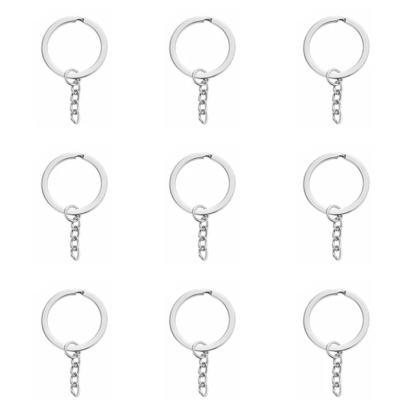 20pcs 25mm Polished Silver Color Keyring Keychain Split Ring With Short Chain Key Rings Women DIY Key Chains Accessories
20pcs 25mm Polished Silver Color Keyring Keychain Split Ring With Short Chain Key Rings Women DIY Key Chains Accessories
