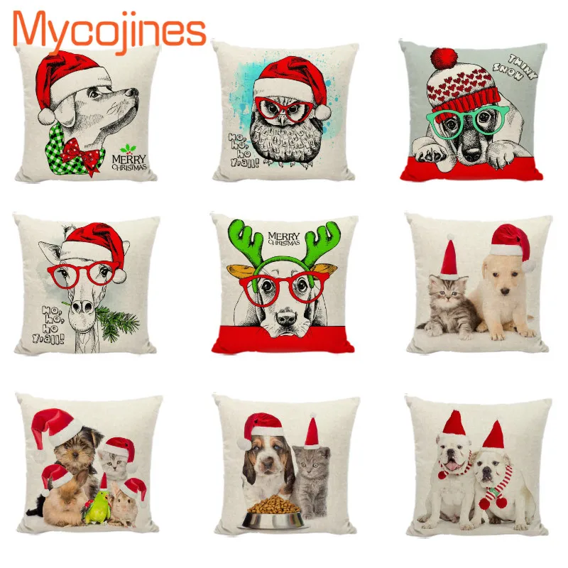 Christmas Decorations For Home Cute Animal Cushion Cover Dog Cat Sofa Covers For Living Room Office Chair Seat pillowcase
Christmas Decorations For Home Cute Animal Cushion Cover Dog Cat Sofa Covers For Living Room Office Chair Seat pillowcase