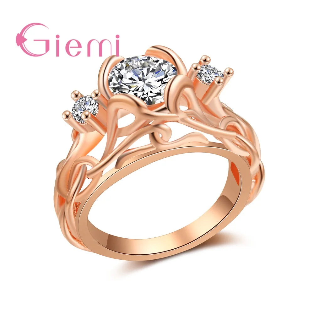 High Quality Beautiful Round Shape Rose Gold Minimalism Attractive Cubic Zirconia Ring For Women Party Accessories Jewelry
High Quality Beautiful Round Shape Rose Gold Minimalism Attractive Cubic Zirconia Ring For Women Party Accessories Jewelry