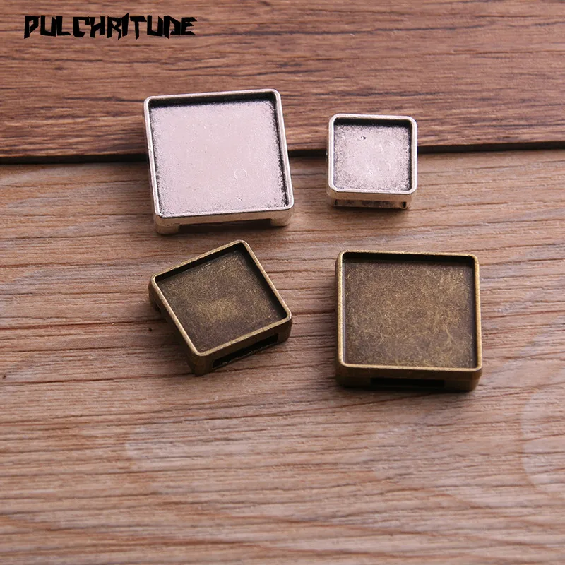 10pcs 12/15/20mm Inner Size Square Leather Slider Beads Two Color Blank Cabochon Setting Diy Bracelets Making
10pcs 12/15/20mm Inner Size Square Leather Slider Beads Two Color Blank Cabochon Setting Diy Bracelets Making