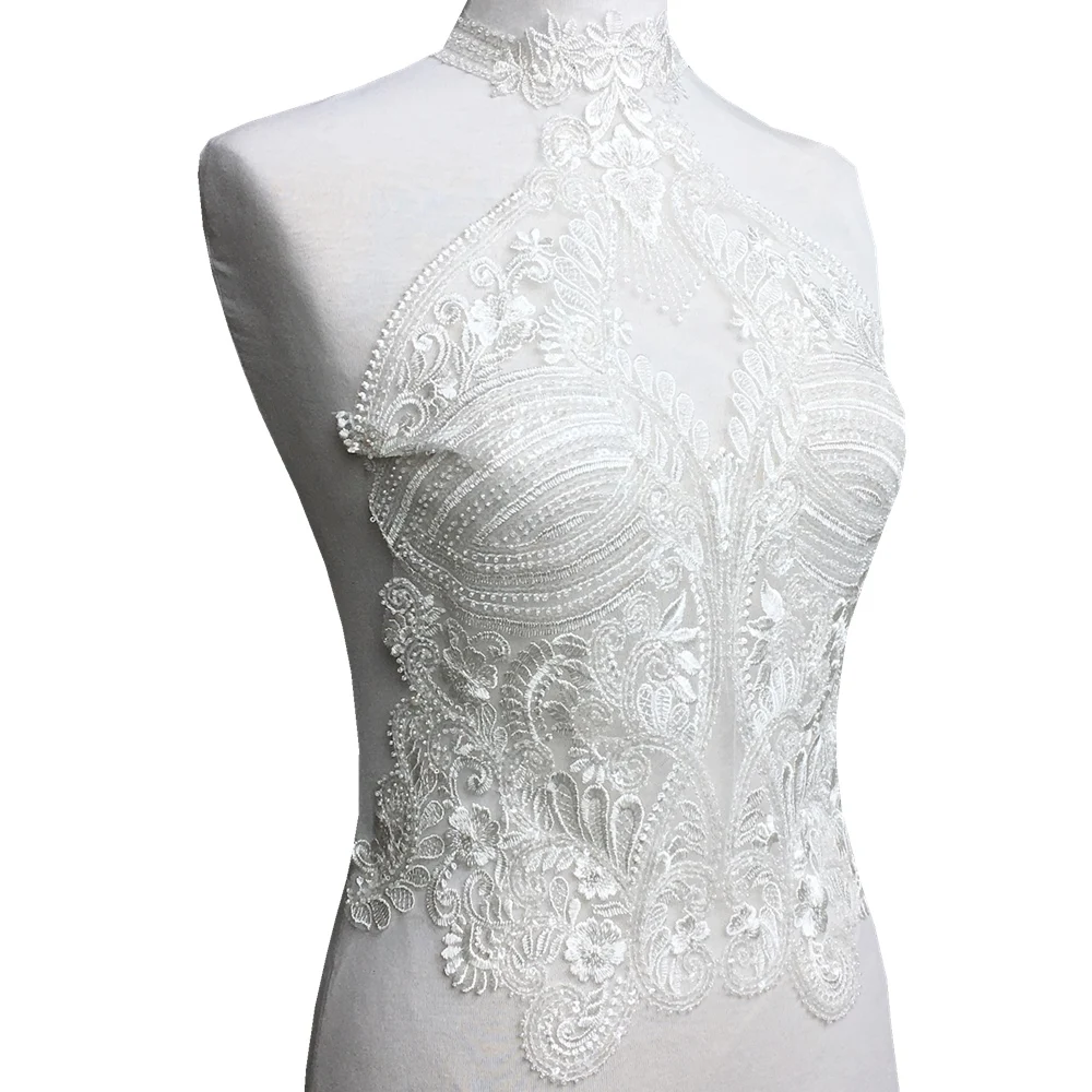 Seeds Beaded Embroidered Lace Patch Sew On Applique Patches For Wedding Dress Embroidery Appliques Parches Lace 57x41cm AC1290
Seeds Beaded Embroidered Lace Patch Sew On Applique Patches For Wedding Dress Embroidery Appliques Parches Lace 57x41cm AC1290