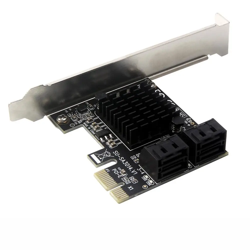4 port SATA 3.0 to PCIe expansion Card PCI express PCI e SATA Adapter PCI-e SATA 3 Converter for hdd SSD IPFS Mining
4 port SATA 3.0 to PCIe expansion Card PCI express PCI e SATA Adapter PCI-e SATA 3 Converter for hdd SSD IPFS Mining