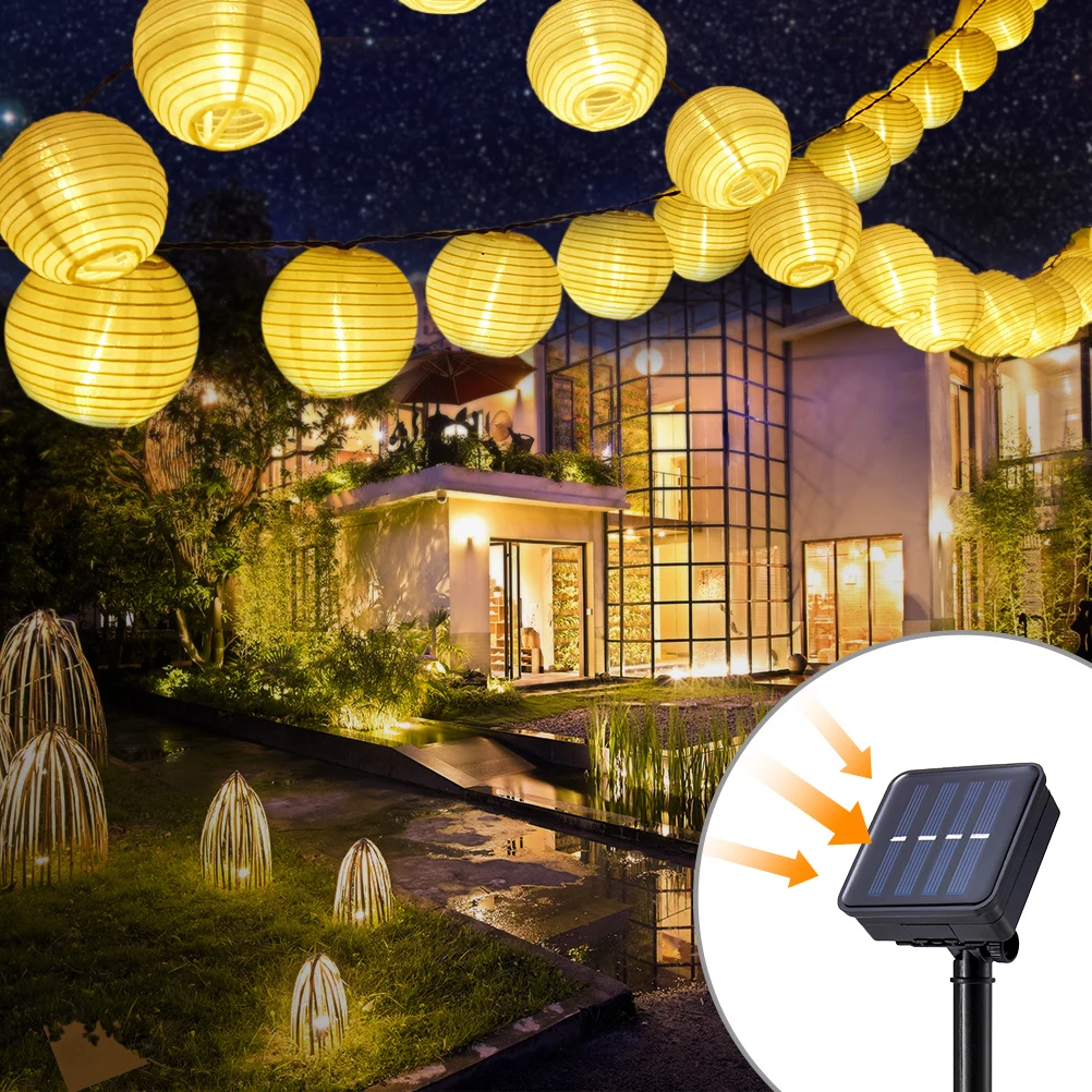 Solar Light Outdoors Lantern Solar String Lights Garland LED Lamp for Wedding Party Xmas Easter Halloween Home Garden Decoration
Solar Light Outdoors Lantern Solar String Lights Garland LED Lamp for Wedding Party Xmas Easter Halloween Home Garden Decoration