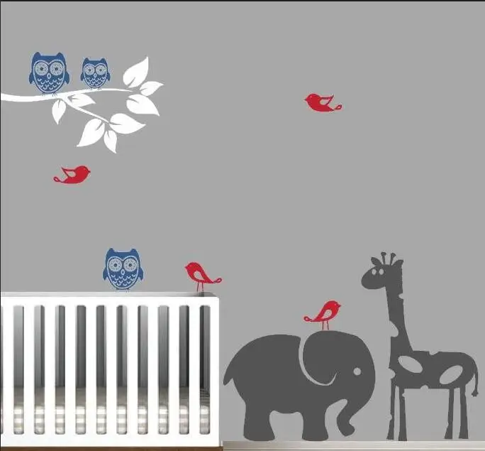 DIY Baby Room Decor Animal Art Decals with Tree Branch Animals Birds Owls Nontoxic Material Vinyl Wall Stickers Bedroom ZA825
DIY Baby Room Decor Animal Art Decals with Tree Branch Animals Birds Owls Nontoxic Material Vinyl Wall Stickers Bedroom ZA825