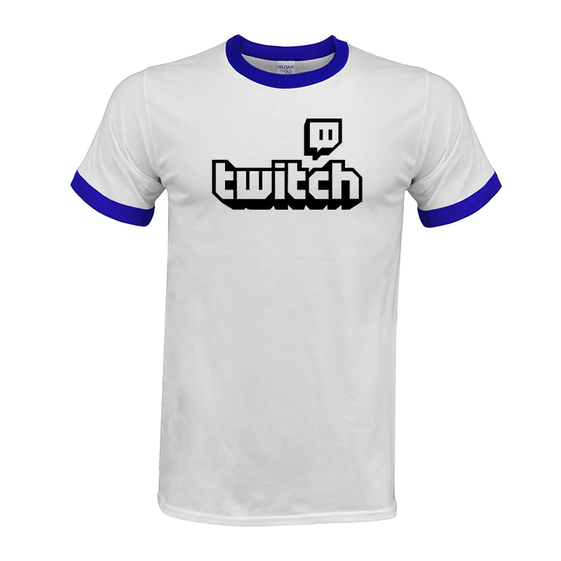 Футболка Twitch TV Фиолетовый Игровой Топ Мужская футболка геймер подарок на день
