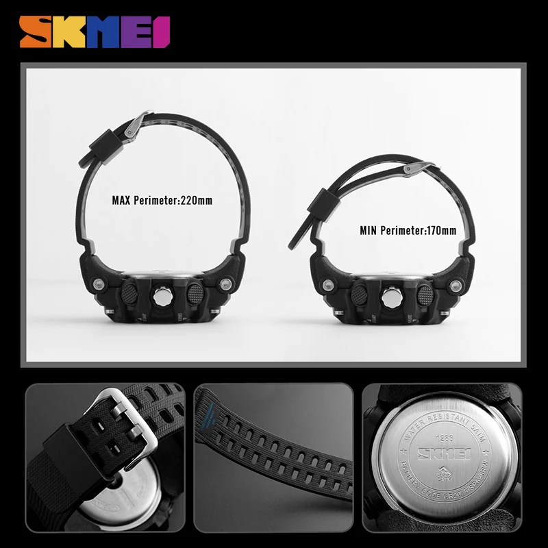 SKMEI New Dual Display Watch Men Sports Watches Fashion Waterproof Countdown Alarm Digital Wristwatches Relogio Masculino Xfcs
SKMEI New Dual Display Watch Men Sports Watches Fashion Waterproof Countdown Alarm Digital Wristwatches Relogio Masculino Xfcs