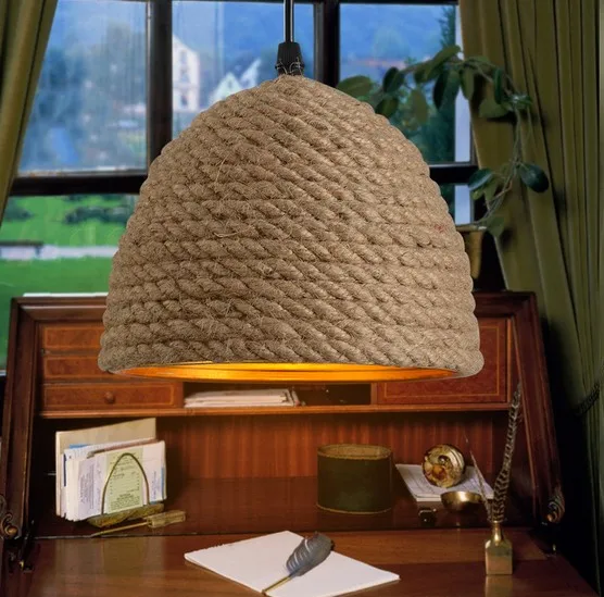 American Loft Style Hemp Rope Droplight LED Edison Vintage Pendant Light Fixtures For Dining Room Hanging Lamp Indoor Lighting
American Loft Style Hemp Rope Droplight LED Edison Vintage Pendant Light Fixtures For Dining Room Hanging Lamp Indoor Lighting