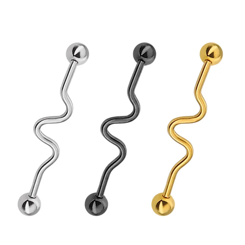 European American fashion stainless steel wave shaped earnail rod tape human ear hook body piercing ear ornaments wholesale
European American fashion stainless steel wave shaped earnail rod tape human ear hook body piercing ear ornaments wholesale