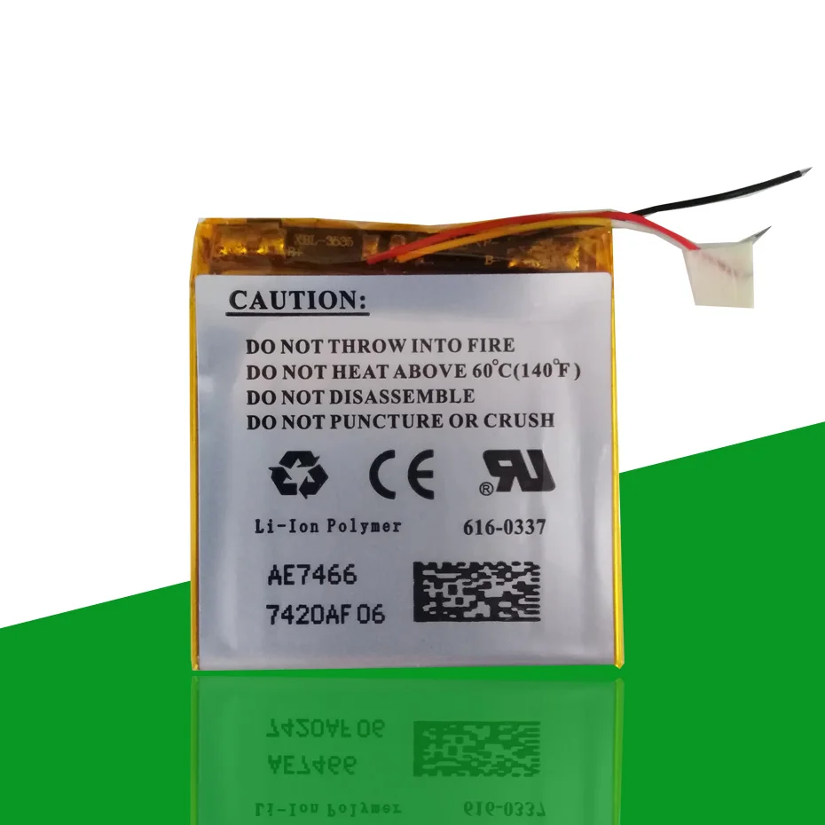 

616-0337 370mAh Battery For Apple iPod Nano 3 3rd 3Gen Batterie Nano3rd Nano3 MP3 8GB 4GB MP4 Accumulator AKKU