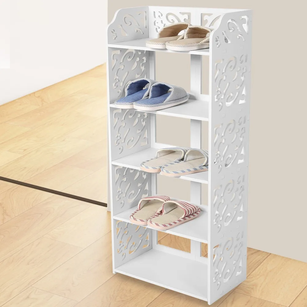 5 Tier White Hollow Out Shoe Rack Stand Storage Organiser Shelf 
5 Tier White Hollow Out Shoe Rack Stand Storage Organiser Shelf