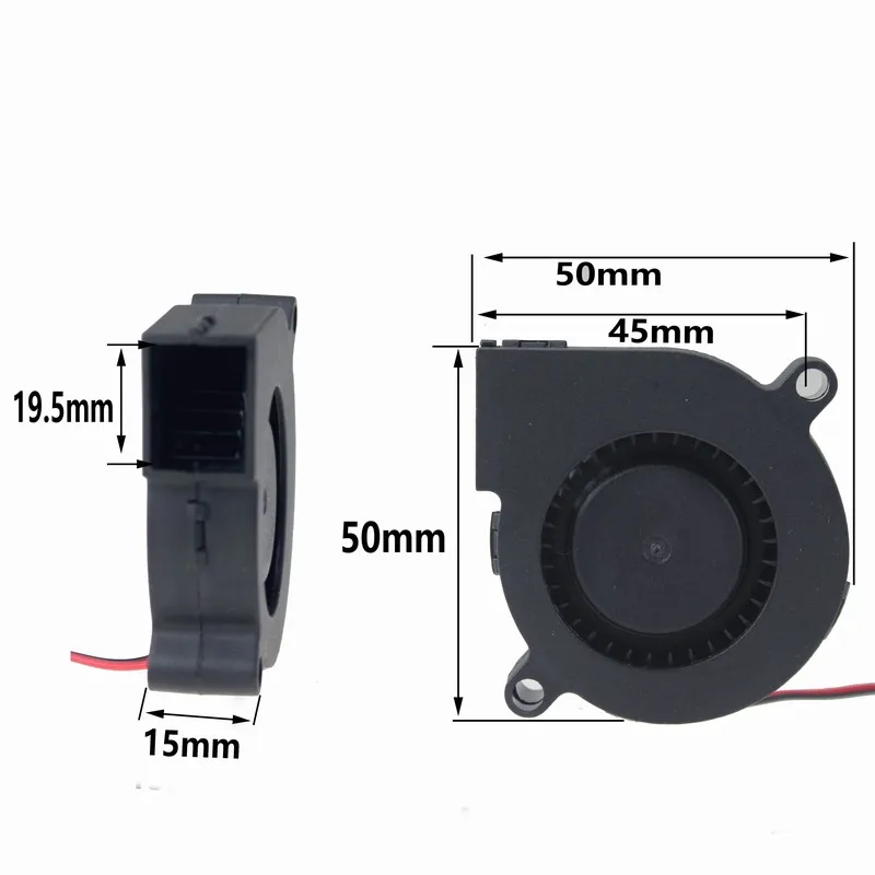 Gdstime 1 Piece DC 24V 50mm x 15mm 2Pin Centrifugal Blower Fan PC Cooling Turbo Cooler 5cm 5015 Bearing Air Fan 4500RMP
Gdstime 1 Piece DC 24V 50mm x 15mm 2Pin Centrifugal Blower Fan PC Cooling Turbo Cooler 5cm 5015 Bearing Air Fan 4500RMP