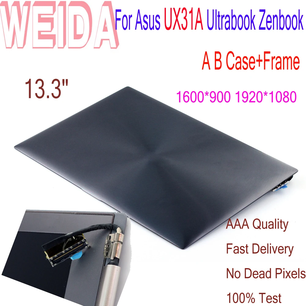 13.3" LCD For Asus Ultrabook Zenbook UX31L UX31LA UX31A UX31T Laptop LCD Display Touch Screen 1920*1080 A B Case+Frame Assembly
13.3" LCD For Asus Ultrabook Zenbook UX31L UX31LA UX31A UX31T Laptop LCD Display Touch Screen 1920*1080 A B Case+Frame Assembly