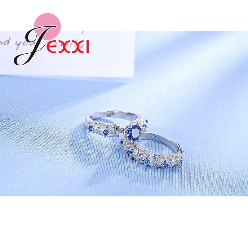 2 PCS Charm Wedding Rings Set 925 Sterling Silver Blue Crystal Cubic Zirconia Womens Fashion Anniversary Bridal Ring
2 PCS Charm Wedding Rings Set 925 Sterling Silver Blue Crystal Cubic Zirconia Womens Fashion Anniversary Bridal Ring