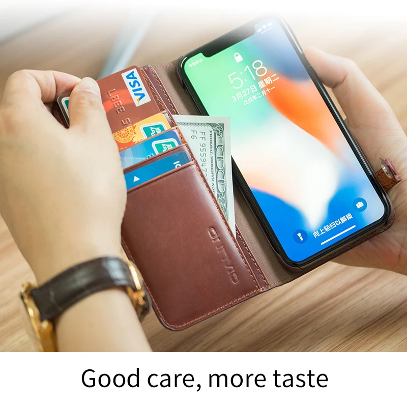 QIALINO Genuine Leather Flip Case for Samsung Galaxy S9 Luxury Button Bag Card Slot Ultra Thin Phone Cover for Samsung S9 Plus
QIALINO Genuine Leather Flip Case for Samsung Galaxy S9 Luxury Button Bag Card Slot Ultra Thin Phone Cover for Samsung S9 Plus