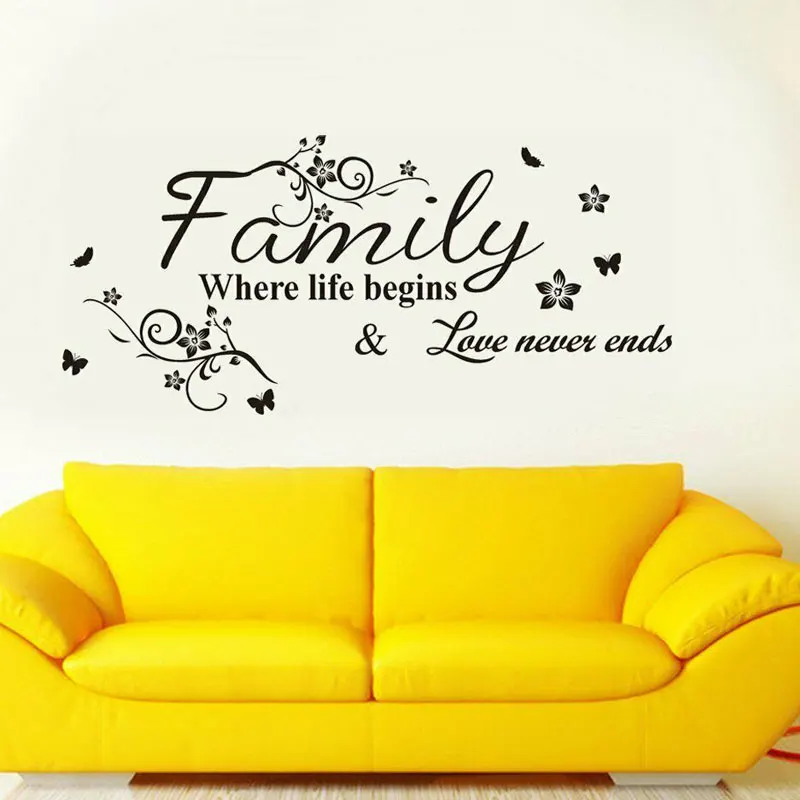 Letter Family Wallpaper Wall Stickers Family Where Life Beging Love Never Ends Removable Art Vinyl Mural Home Room Decor 3Q20
Letter Family Wallpaper Wall Stickers Family Where Life Beging Love Never Ends Removable Art Vinyl Mural Home Room Decor 3Q20