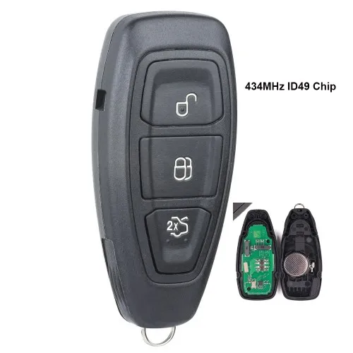 KEYECU Intelligent Remote Key 434MHz ID49 PCF7953 for Ford Focus C-Max Focus Grand C-Max Mondeo
KEYECU Intelligent Remote Key 434MHz ID49 PCF7953 for Ford Focus C-Max Focus Grand C-Max Mondeo