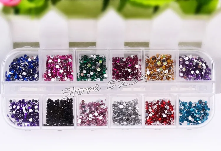 12 colors Per Box Nail Art Rhinestones Flatback Glitter Acrylic Strass UV Gel Nail Stones DIY 3d Nail Decor Accessories Stones
12 colors Per Box Nail Art Rhinestones Flatback Glitter Acrylic Strass UV Gel Nail Stones DIY 3d Nail Decor Accessories Stones