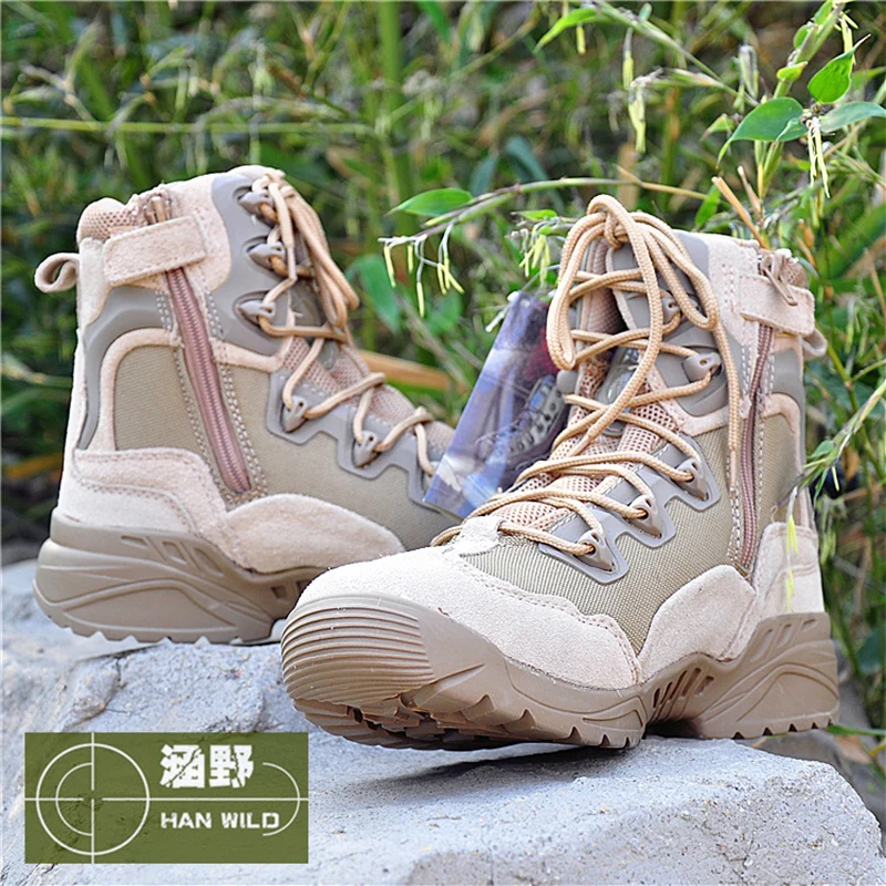 Tactical Boots Mens Hiking Climbing High Top Boots Outdoor Waterproof Sport Shoes Men Leather Sneaker 3 Colors
Tactical Boots Mens Hiking Climbing High Top Boots Outdoor Waterproof Sport Shoes Men Leather Sneaker 3 Colors