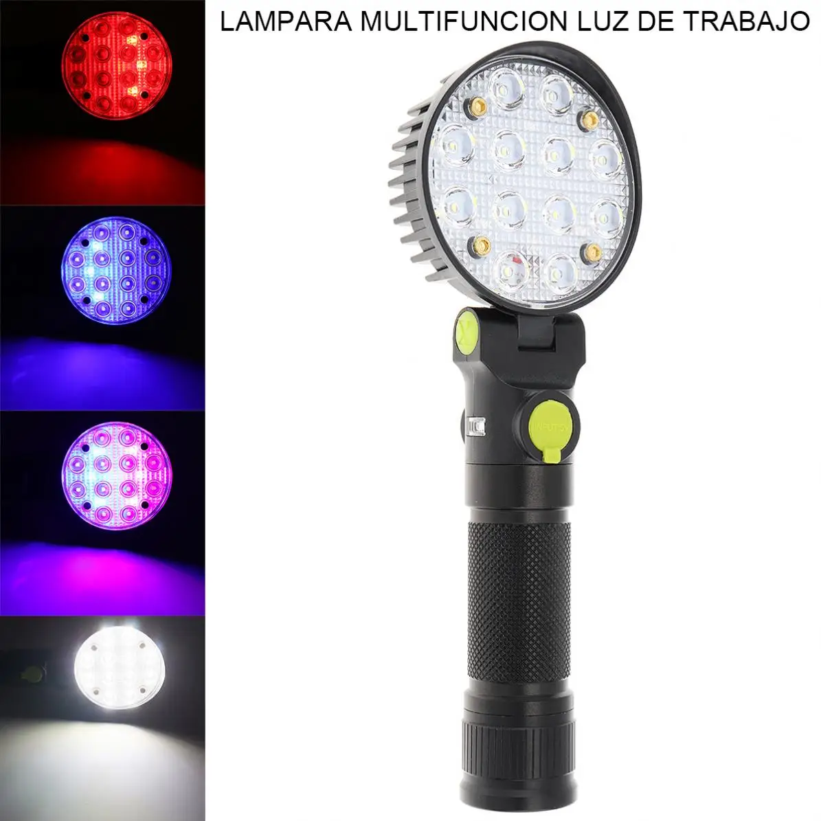 12 COB LEDs Flashlights Car Repair Working Lamp USB 18650 Torch Built-in Magnet Hook Camping Lantern Support 90 Degree Rotation
12 COB LEDs Flashlights Car Repair Working Lamp USB 18650 Torch Built-in Magnet Hook Camping Lantern Support 90 Degree Rotation