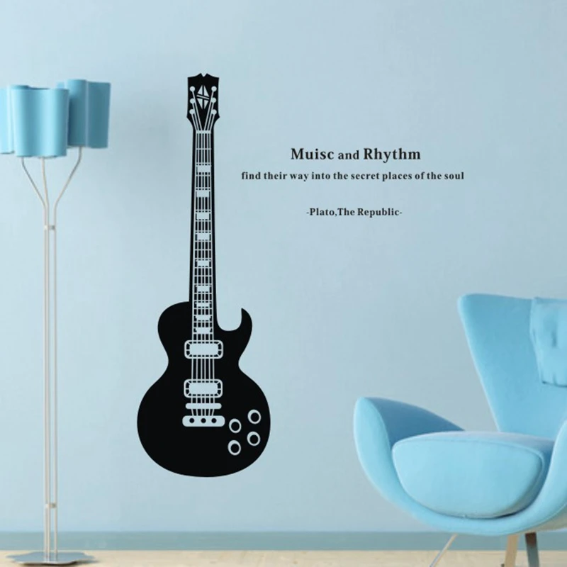 Fashion Guitar Music Removable Wall Stickers Art quote Decoration Decals Quotes Family Room musical
Fashion Guitar Music Removable Wall Stickers Art quote Decoration Decals Quotes Family Room musical