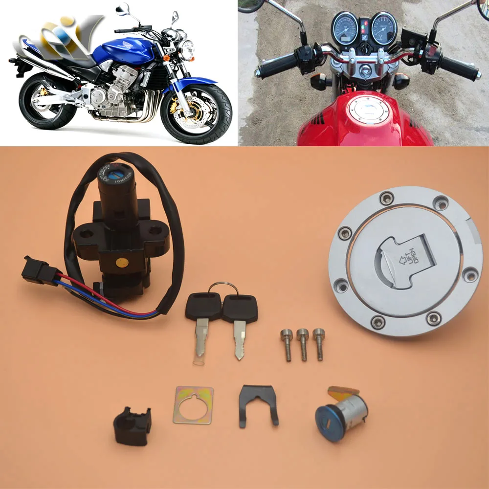 Motorcycle Ignition Switch Lock Fuel Gas Cap Lock And Seat Lock With Keys For Honda CB900 CB 900 919 Hornet 2002 - 2007 02 03 04
Motorcycle Ignition Switch Lock Fuel Gas Cap Lock And Seat Lock With Keys For Honda CB900 CB 900 919 Hornet 2002 - 2007 02 03 04