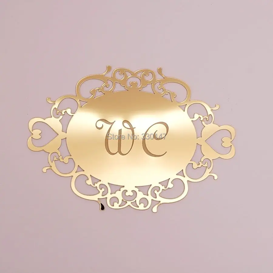 WC Logo Sign Personalized Toilet Door Signature Oval Carved Public Bathroom Indicator Acrylic Mirror Wall Stickers Home Decor
WC Logo Sign Personalized Toilet Door Signature Oval Carved Public Bathroom Indicator Acrylic Mirror Wall Stickers Home Decor
