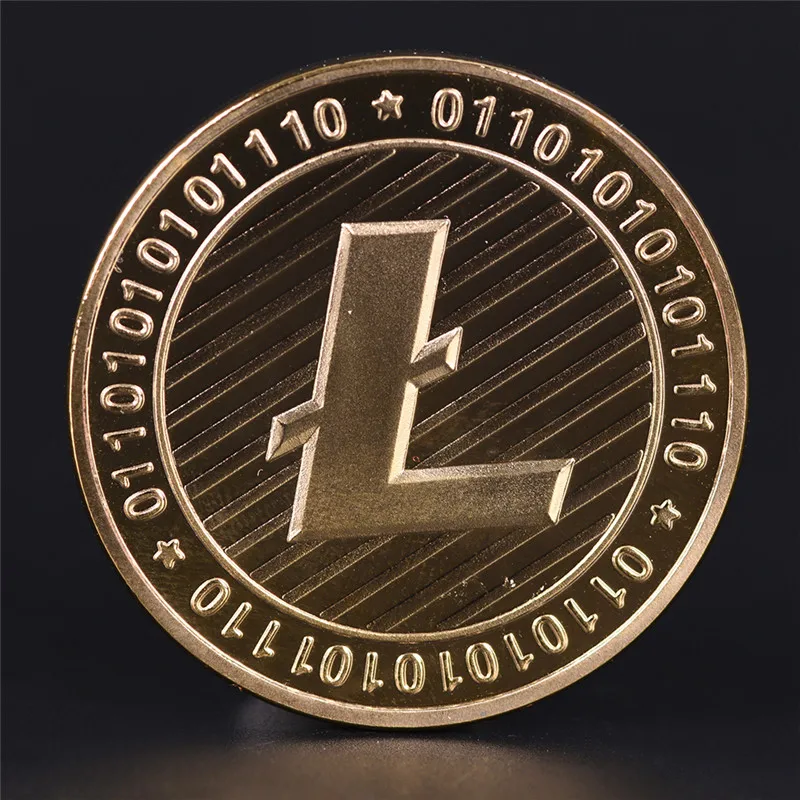 Позолоченные/посеребренные монеты Litecoin коллекция денег физических подарков