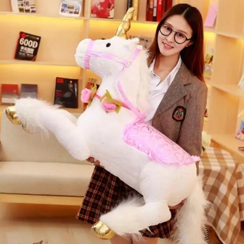 New 1pc 100cm Plush Giant Unicorn Stuffed Animals Soft Doll Cartoon Horse High Quality Gift for Children
New 1pc 100cm Plush Giant Unicorn Stuffed Animals Soft Doll Cartoon Horse High Quality Gift for Children