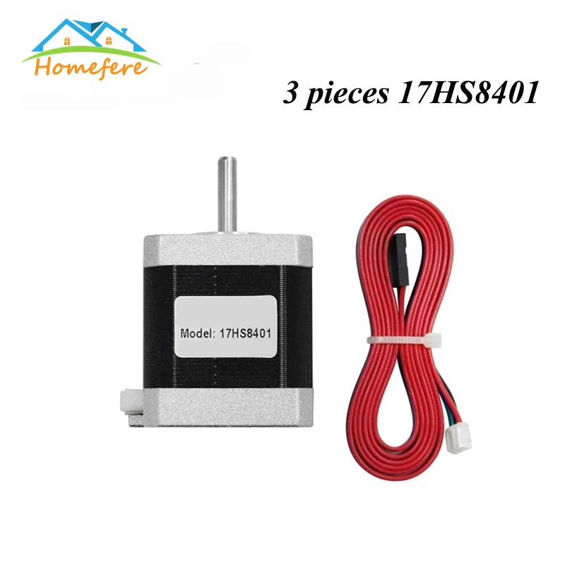 3Pcs Nema17 Stepper Motor 42 motor Nema 17 Motor 42BYGH 1.7A 17HS2408 17HS4401 17HS8401 Stepper Motor 4-lead for 3D Printer
3Pcs Nema17 Stepper Motor 42 motor Nema 17 Motor 42BYGH 1.7A 17HS2408 17HS4401 17HS8401 Stepper Motor 4-lead for 3D Printer
