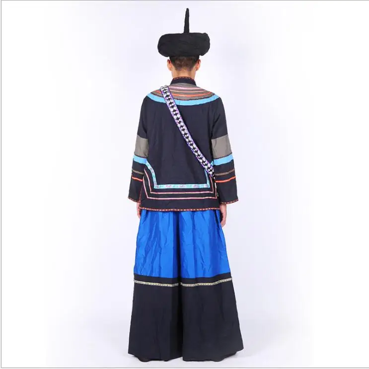 YunNan GuiZhou Province Black Yi Outfit Male Yi Nationality Dance costume Chinese Ethnic minority dance Cothing Ethnic Costume
YunNan GuiZhou Province Black Yi Outfit Male Yi Nationality Dance costume Chinese Ethnic minority dance Cothing Ethnic Costume