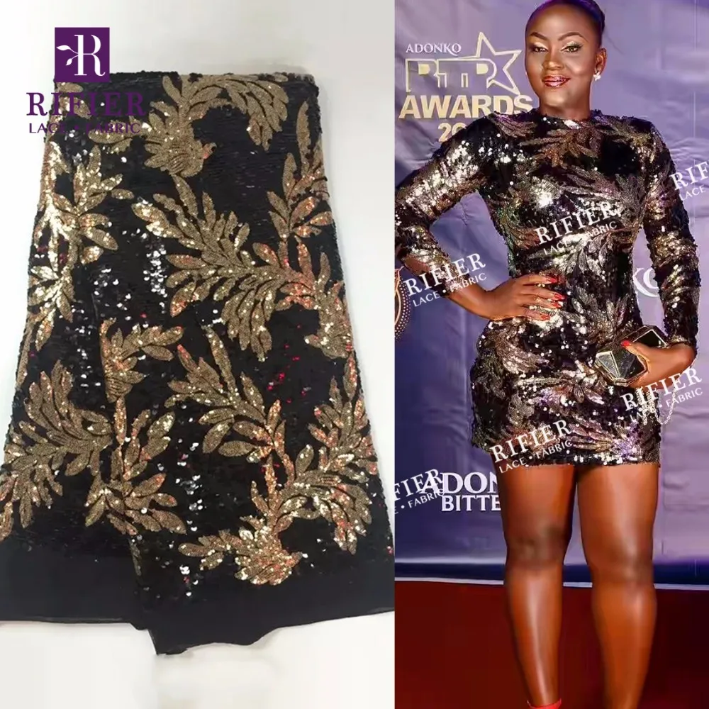 2018 Gold And Black Sequins Lace African India Mesh Tulle Net Lace With Sequins French Embroidery Evening Dresses Lace Fabrics
2018 Gold And Black Sequins Lace African India Mesh Tulle Net Lace With Sequins French Embroidery Evening Dresses Lace Fabrics