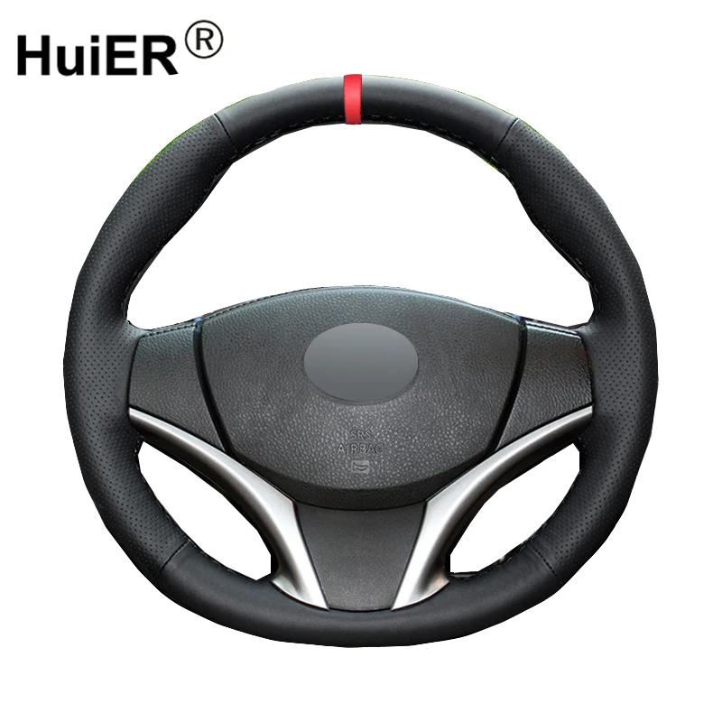 HuiER Pure Hand Sewing Sew Car Steering Wheel Cover Wear-Resistant Car Styling Red Marker For Toyota Yaris Vios 2014-2016
HuiER Pure Hand Sewing Sew Car Steering Wheel Cover Wear-Resistant Car Styling Red Marker For Toyota Yaris Vios 2014-2016