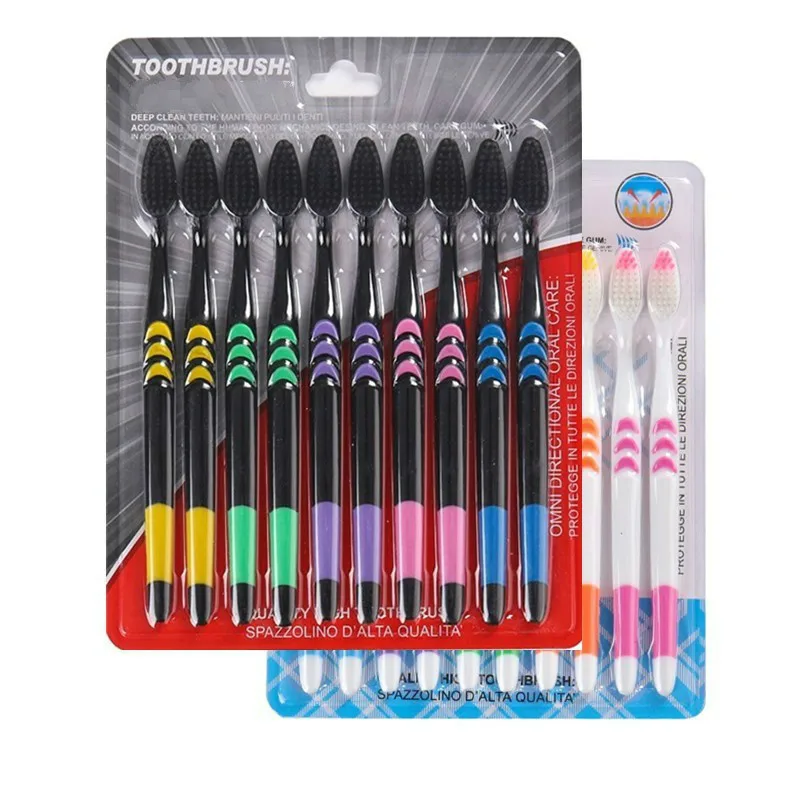 10pcs/set Environmental Bamboo Charcoal Toothbrush For Oral Health Low Carbon Medium Soft Nylon Toothbrush
10pcs/set Environmental Bamboo Charcoal Toothbrush For Oral Health Low Carbon Medium Soft Nylon Toothbrush