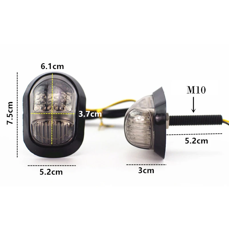 Super Bright 1 Pair Indicators Waterproof Motorcycle Light Turn Signal 12V 9LED Lights Flashing
Super Bright 1 Pair Indicators Waterproof Motorcycle Light Turn Signal 12V 9LED Lights Flashing