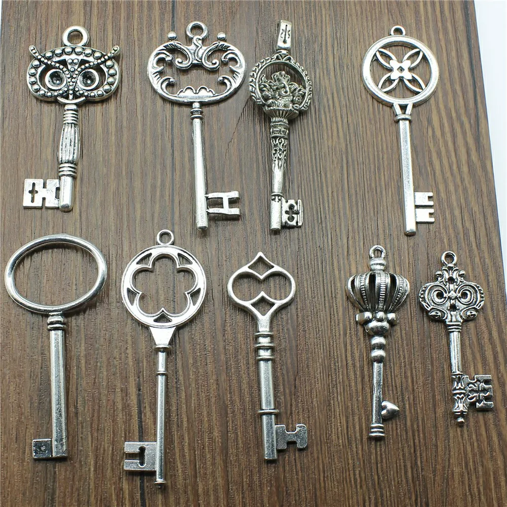 5pcs Charms Key Antique Silver Color Vintage Key Charms For Jewelry Making Charms Pendant Key Jewelry Findings DIY
5pcs Charms Key Antique Silver Color Vintage Key Charms For Jewelry Making Charms Pendant Key Jewelry Findings DIY