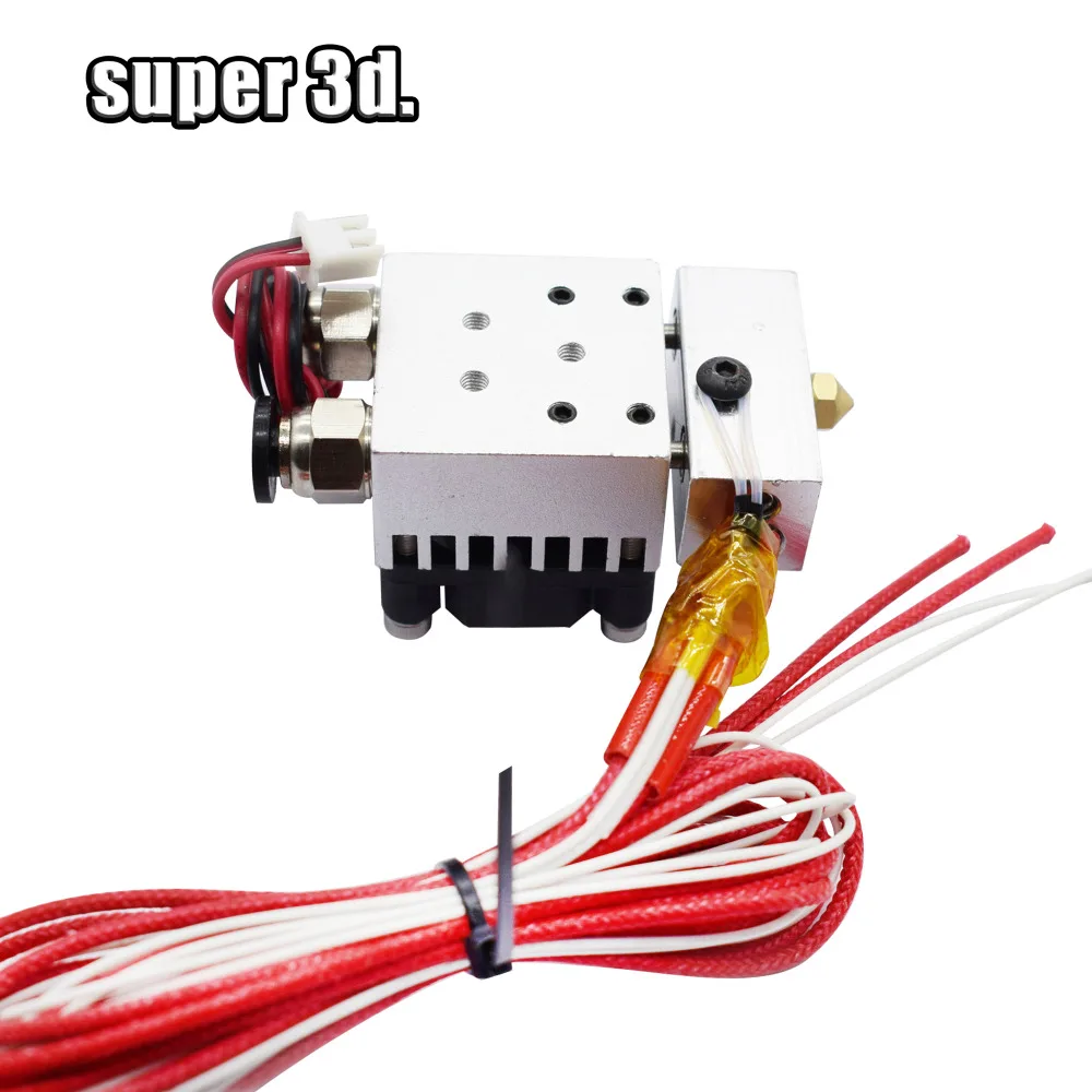 Hot End 2 In 1 Out J-head Hotend Kit Double Color Extruder Single Head 12V/24V 0.4mm 1.75mm with Cooling Fan 3D Printer parts
Hot End 2 In 1 Out J-head Hotend Kit Double Color Extruder Single Head 12V/24V 0.4mm 1.75mm with Cooling Fan 3D Printer parts