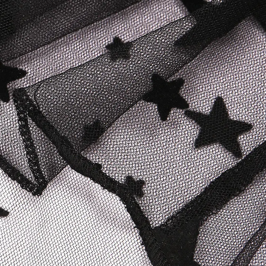 Women Hot See Through Crop Top Short Sleeve Fishnet Turtle Mesh Star Print Camisole Crop Top Female Loose Casual Tank Top
Women Hot See Through Crop Top Short Sleeve Fishnet Turtle Mesh Star Print Camisole Crop Top Female Loose Casual Tank Top