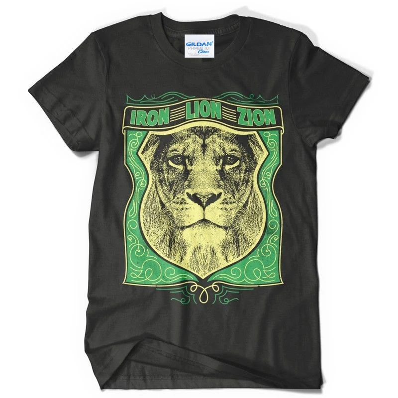 New 2019 Cotton Short-Sleeve T-Shirt Printed T-Shirt Men Black Tee Shirt Iron Lion Zion funny t shirts for man High Quality
New 2019 Cotton Short-Sleeve T-Shirt Printed T-Shirt Men Black Tee Shirt Iron Lion Zion funny t shirts for man High Quality