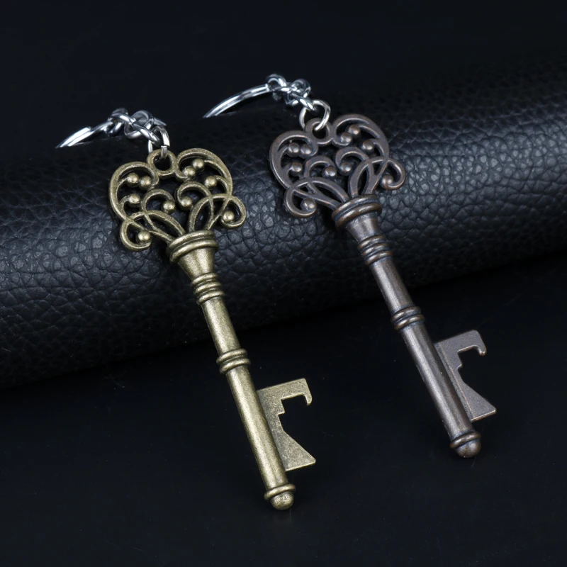 Dongsheng Jewelry ключ формы открывалка для бутылок брелок ключей металла пива брелоков