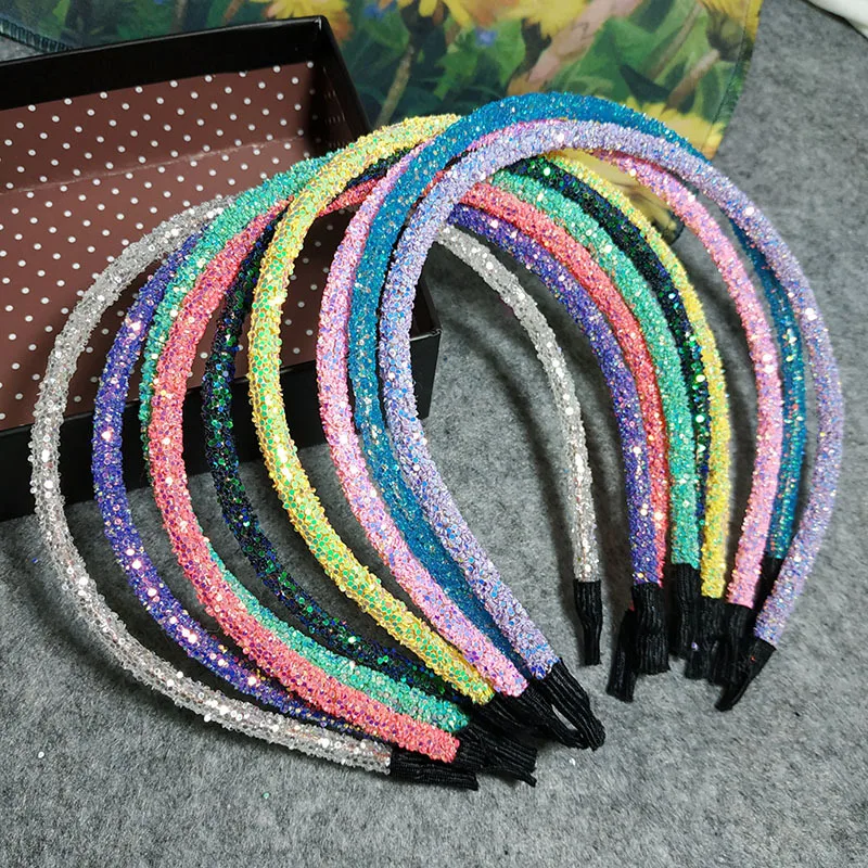 New Fashion Glitter Sequins Hairbands for Women Headbands Colorful Thin Hair Hoop Girls Hair Bands for Children Hair Accessories
New Fashion Glitter Sequins Hairbands for Women Headbands Colorful Thin Hair Hoop Girls Hair Bands for Children Hair Accessories