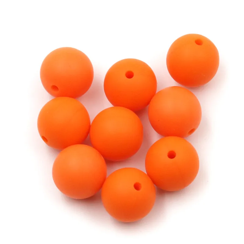 JOJOCHEW 100pcs 9mm-19mm Orange Hot New Silicone Baby Teething Beads BPA Free Round Cuentas de silicona Jewelry Making Handmade
JOJOCHEW 100pcs 9mm-19mm Orange Hot New Silicone Baby Teething Beads BPA Free Round Cuentas de silicona Jewelry Making Handmade