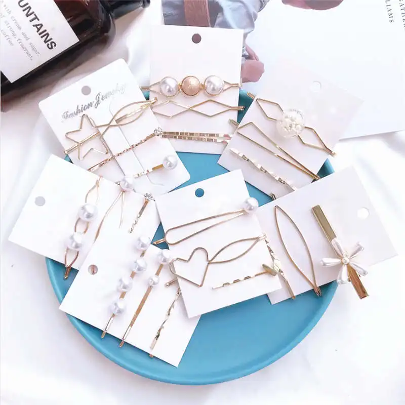 Korean Heart Style Girl Hair Wear Pearl Flower Gold Color Star Hair Jewelry for Woman Lovely 3 piece one set Jewerly for Hair
Korean Heart Style Girl Hair Wear Pearl Flower Gold Color Star Hair Jewelry for Woman Lovely 3 piece one set Jewerly for Hair