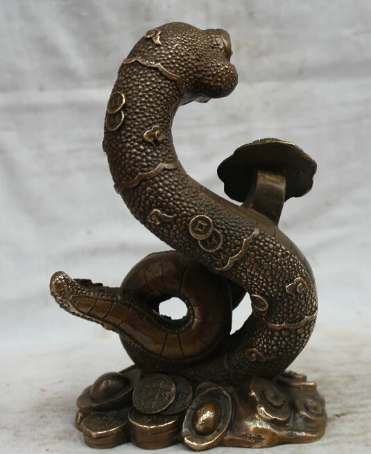 bi001482 Asian Chinese Spirit Fengshui Bronze 12 Zodiac Year Fu Money Wealth Snake Statue
bi001482 Asian Chinese Spirit Fengshui Bronze 12 Zodiac Year Fu Money Wealth Snake Statue